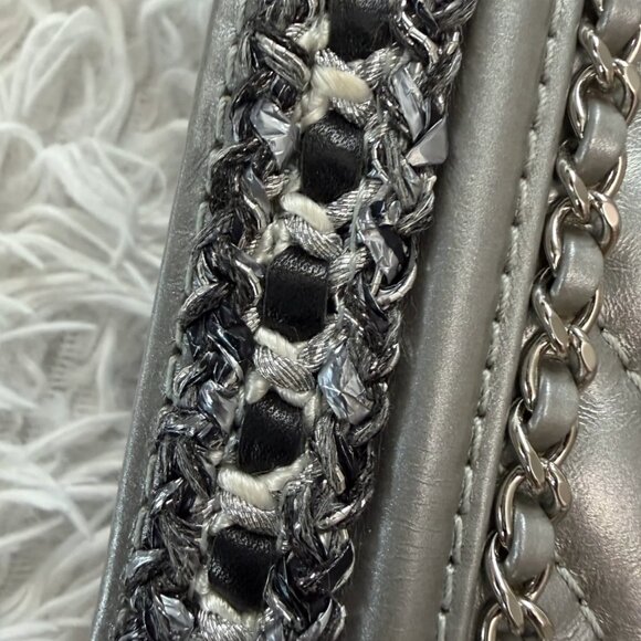 Chanel Silver Medium Boy Chain around bag - Picture 4 of 15